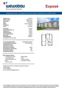 Foto - 3-Raum-Wohnung in Marienthal, 75 qm, Erstbezug nach Reko