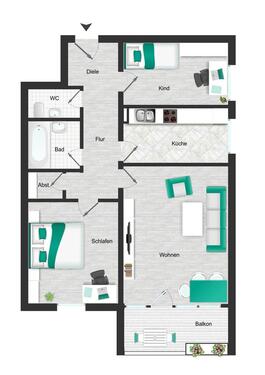 Foto - Etagenwohnung in München zur Miete