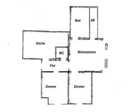 Foto - 3 Zimmer Dachgeschoßwohnung zur Miete in Essen