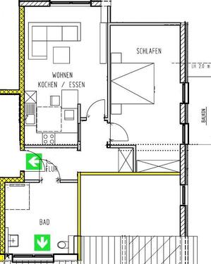 Foto - 2 Zimmer Dachgeschoßwohnung zur Miete in Bonn