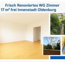 WG-Zimmer frei in Oldenburg Innenstadt | Renoviert & bezugsfrei