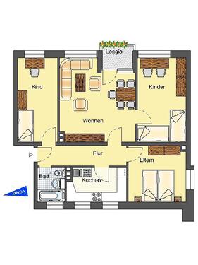 Foto - 4 Zimmer Etagenwohnung in Detmold