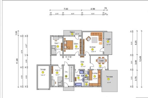 Foto - Schöne 4,5 Zimmer zur Miete - 1.400,00&nbsp;EUR Kaltmiete, ca.&nbsp; 107,00&nbsp;m&sup2;