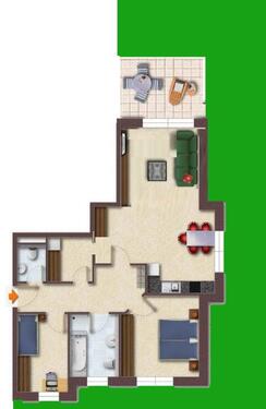 Foto - Etagenwohnung in Papenburg zur Miete