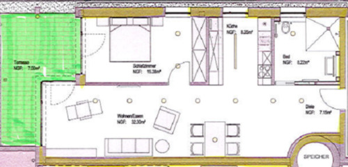 Foto - Erdgeschoßwohnung in Hünfeld zur Miete