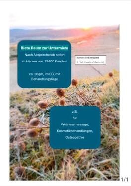 Foto - 1 Zimmer Erdgeschoßwohnung in Kandern