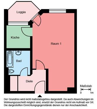 Foto - 1 Zimmer Etagenwohnung in Witten