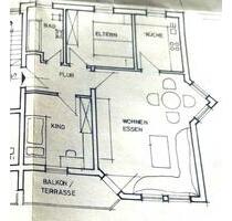 ZUR VERMIETUNG EINE 3 ZIMMER WOHNUNG KÜCHE - BAD – TERRASSE - Heldburg