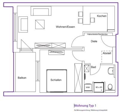 Foto - 2 Zimmer Etagenwohnung zur Miete in Korswandt