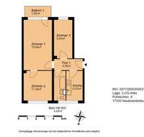 3- Zimmer Wohnung in Fünfeichen - Neubrandenburg