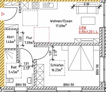 Foto - 2-Zimmer Neubauwohnung (50 m²) – Erstbezug inkl.Stellplatz