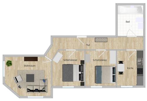 Foto - 4 Zimmer Etagenwohnung zur Miete in Plauen