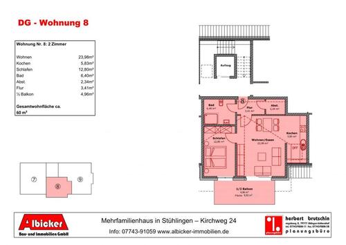 Foto - 2 Zimmer Etagenwohnung zur Miete in Stühlingen