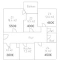 Foto - 1 Zimmer Etagenwohnung zur Miete in Laatzen