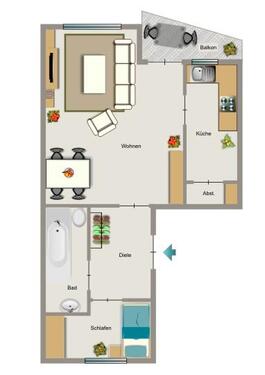 Foto - 2.5 Zimmer Etagenwohnung zur Miete in Bochum