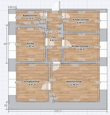 Foto - Sehr schöne, neu renovierte 4-Raum-Wohnung im Grünen