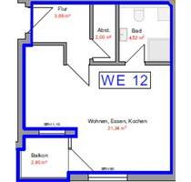 1-Zimmer-Wohnung in Florstadt mit 33,15 m² - 1 OG