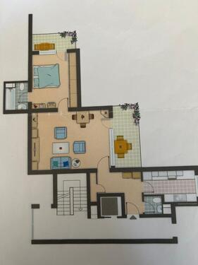 Foto - Wohnung 65qm Refrath Wohnpark 2 OG mit zwei Balkonen