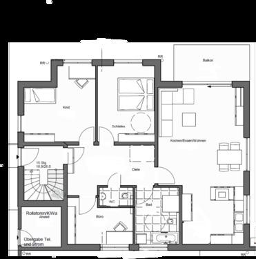 Foto - 4 Zi, 120qm, Neubau, barrierefrei, Balkon, EBK & Grünblick