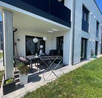 Exklusiv Wohnen! 2-Zimmer EG-Wohnung mit 100m2 Garten, Bachzugang - Tüßling