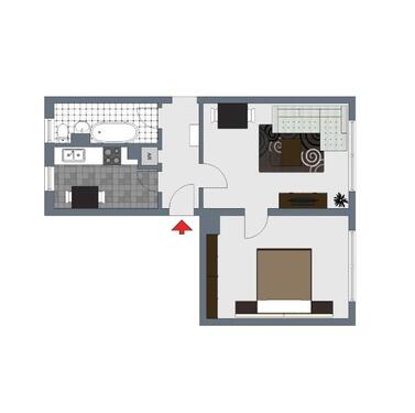 Foto - 2 Zimmer Etagenwohnung zur Miete in Bernburg (Saale)