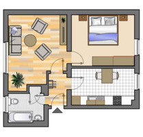 2-Zimmer-Wohnung in Herten Disteln