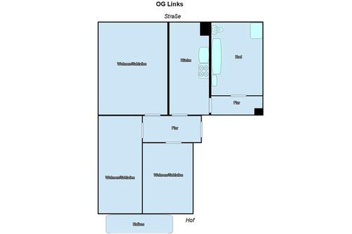 Foto - 3 Zimmer Etagenwohnung zur Miete in Chemnitz