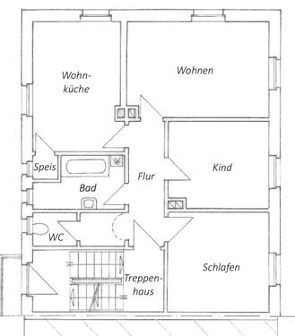 Foto - Frisch renovierte 3-Zimmer-Wohnung (ca. 70 m²)
