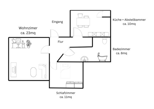 Foto - 2 Zimmer Etagenwohnung in Bochum