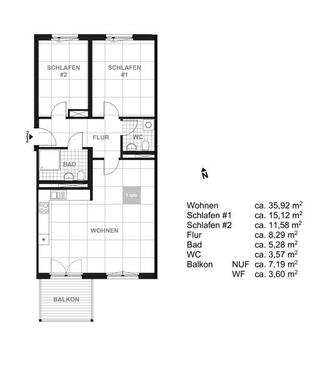Foto - 3 Zimmer Etagenwohnung zur Miete in Dresden