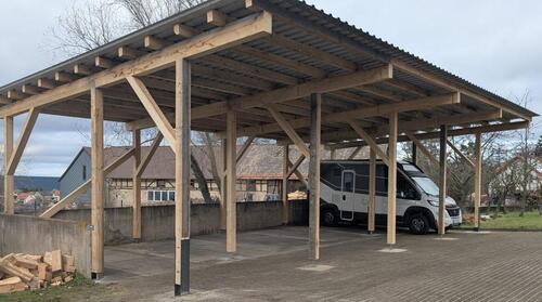 Foto - WohnmobilstellplatzBootstellplatz in Carportanlage