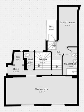 Foto - Erdgeschoss Altbau-Loft mit Galerie in der List