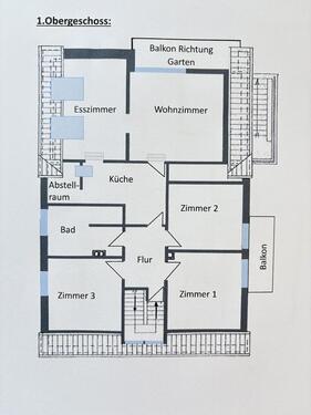 Foto - OG Wohnung ca. 96 Quadratmeter mit großen Balkon