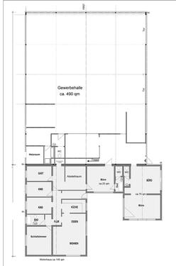 Foto - Gewerbeimmobilie mit Wohnhaus in Marbach