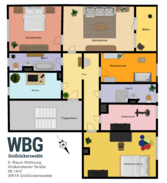 Foto - Attraktive 5‑Raumwohnung mit 98,14 m² – Ihr neues Zuhause wartet!