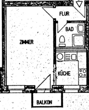 Foto - Charmante 1-Raumwohnung mit Balkon in Berlin-Lichtenberg