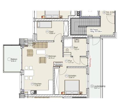Foto - 3 Zimmer Etagenwohnung zum Kaufen in Rosendahl