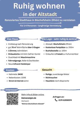 Foto - 3 Zimmer Etagenwohnung in Bischofsheim in der Rhön