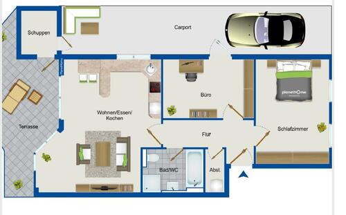 Foto - 3 Zimmer Erdgeschoßwohnung zur Miete in Lüneburg