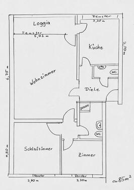 Foto - 2 Zimmer Etagenwohnung zur Miete in Krefeld