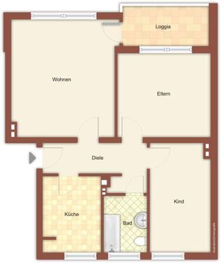 Foto - 3 Zimmer Etagenwohnung in Mönchengladbach