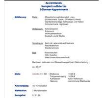 Wohnung komplett möbliert in Deggendorf Mietraching