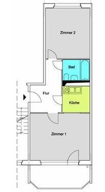 Foto - 2 Zimmer Dachgeschoßwohnung zur Miete in Erfurt