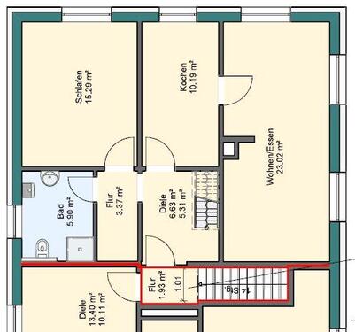 Foto - 2 Zimmer Etagenwohnung zur Miete in Lehrte