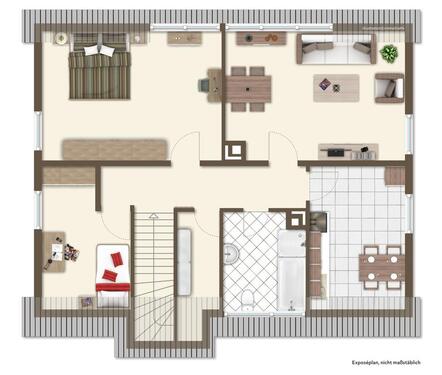 Foto - Helle 3-Zimmer Dachgeschosswohnung in Rottweil