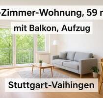 2-Zi Wohnung 59 m² mit Balkon – Zentrum Stuttgart-Vaihingen