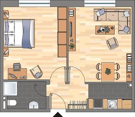 Foto - 1 Zimmer Etagenwohnung zur Miete in Oldenburg