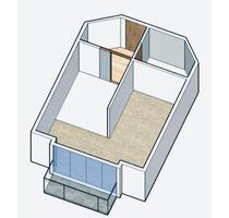 Helles 1-Zimmer-Appartement mit Balkon - Ochsenhausen