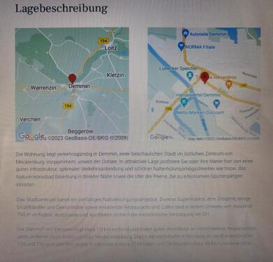 Foto - 2 Zimmer Etagenwohnung in Demmin