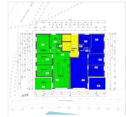 Foto - Moderne helle 4-Zimmerwohnung mit Balkon u. großer Bühnenraum